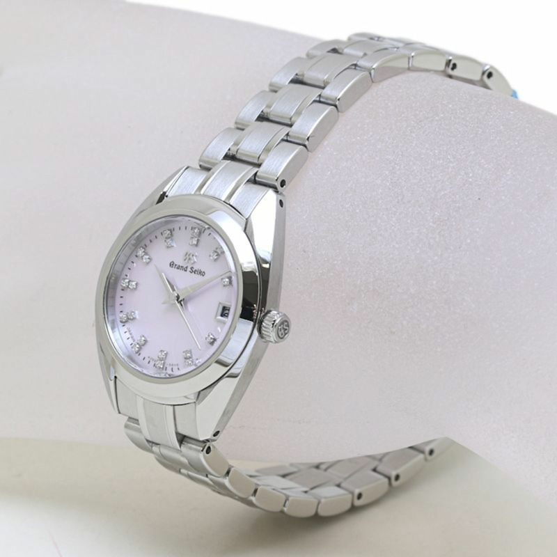 精工 Grand Seiko STGF277 4J52-0AC0 粉紅錶盤鑲鑽刻度女錶 不鏽鋼 40170-1