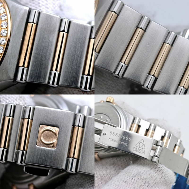 歐米茄星座系列迷你12鑽女士腕錶，18K金x不鏽鋼材質，型號40171，售價1360.75.00美元-7