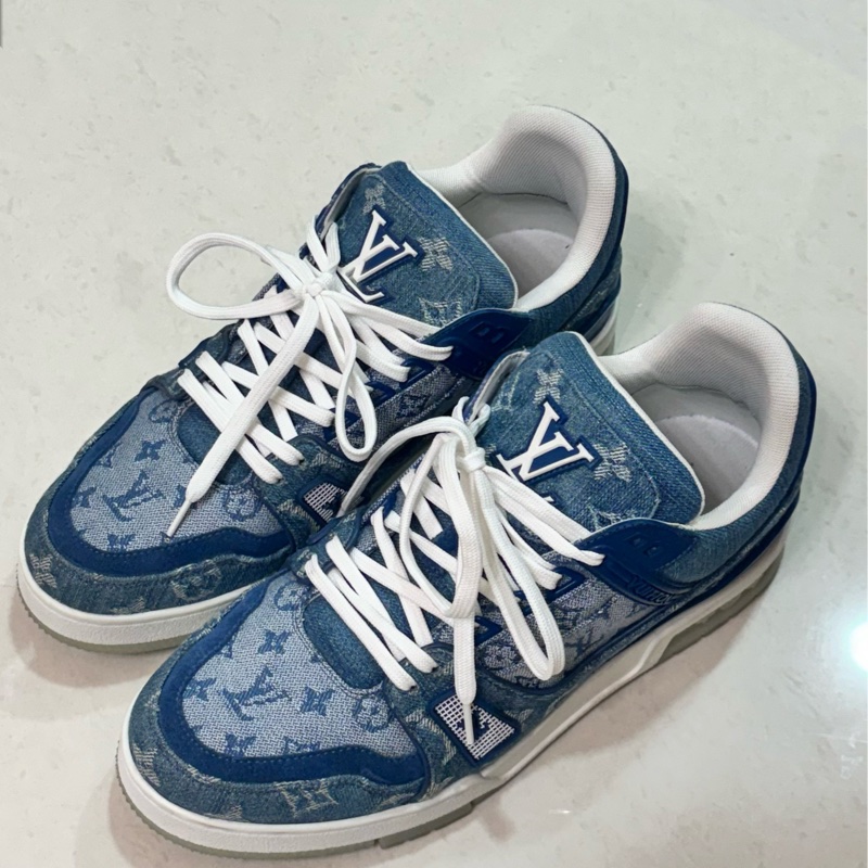 Louis Vuitton LV  Trainer 滿版牛仔老花-0