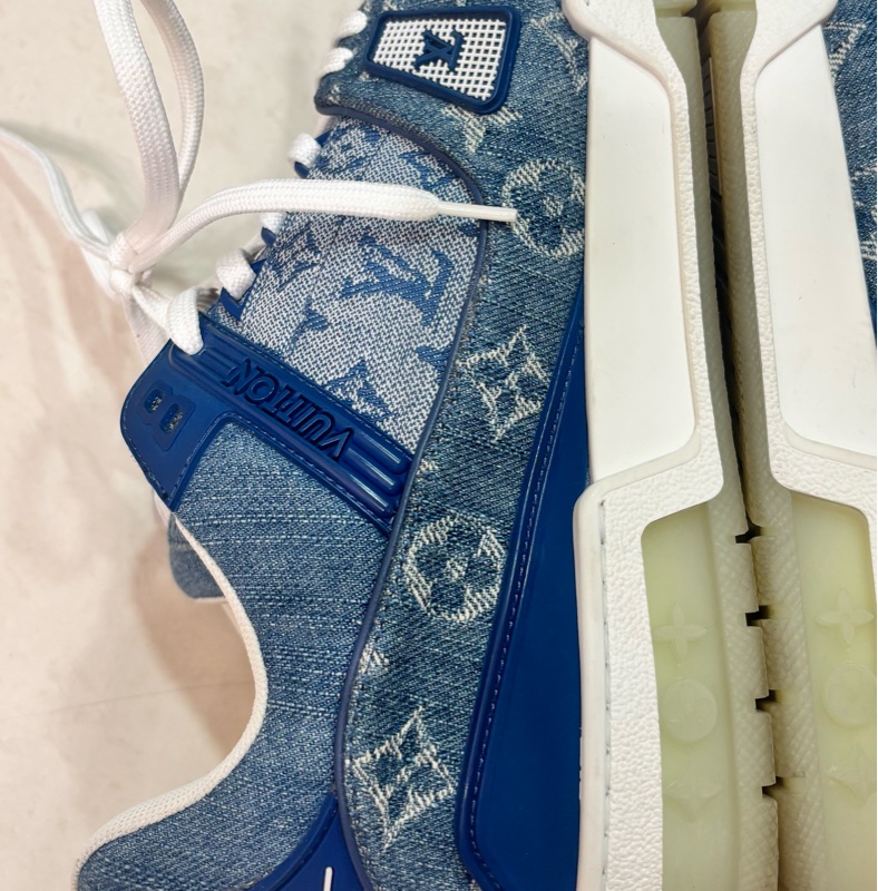Louis Vuitton LV  Trainer 滿版牛仔老花-12