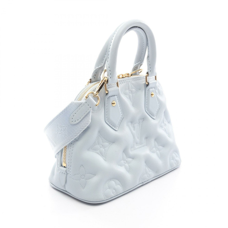 路易威登 Alma Soft BB 斜背包 M59822 泡泡紗皮革 藍色 LV-1