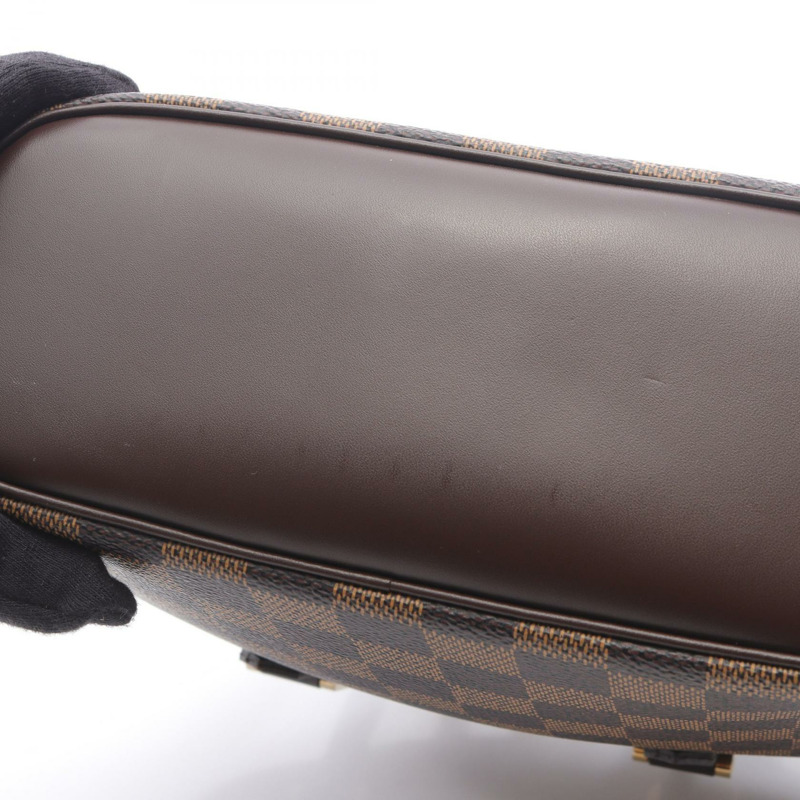 LOUIS VUITTON Saria 迷你手提包 N51286 Damier Ebene 帆布皮革二手女式-5