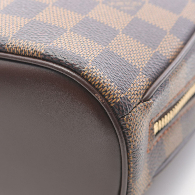LOUIS VUITTON Saria 迷你手提包 N51286 Damier Ebene 帆布皮革二手女式-6