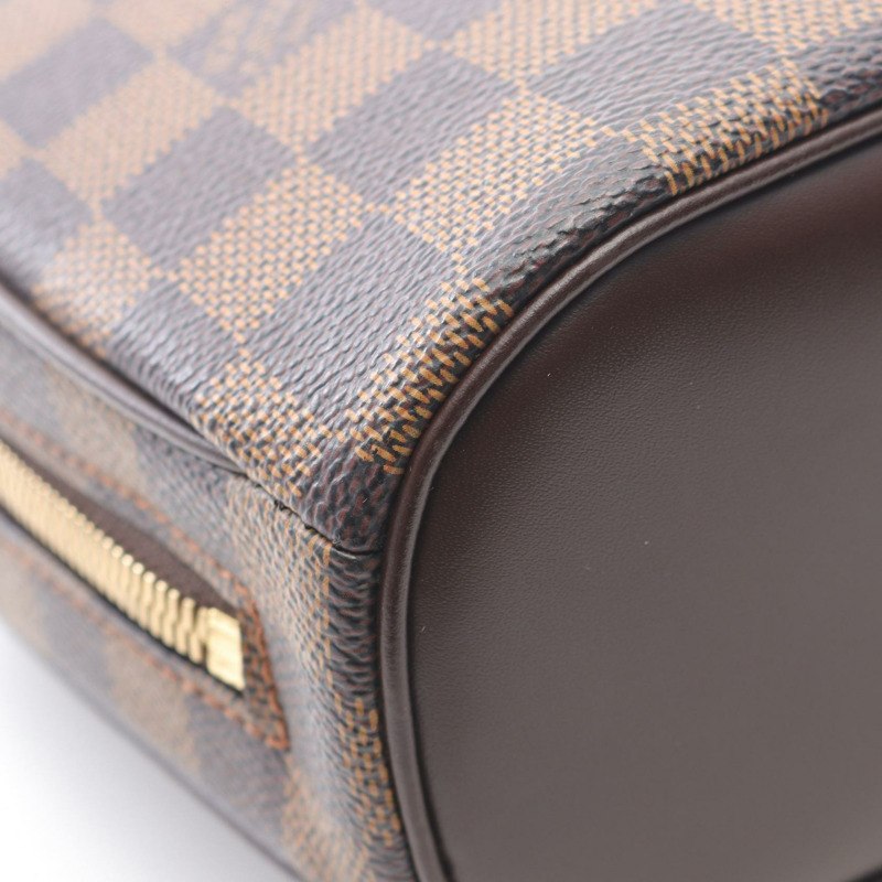 LOUIS VUITTON Saria 迷你手提包 N51286 Damier Ebene 帆布皮革二手女式-7