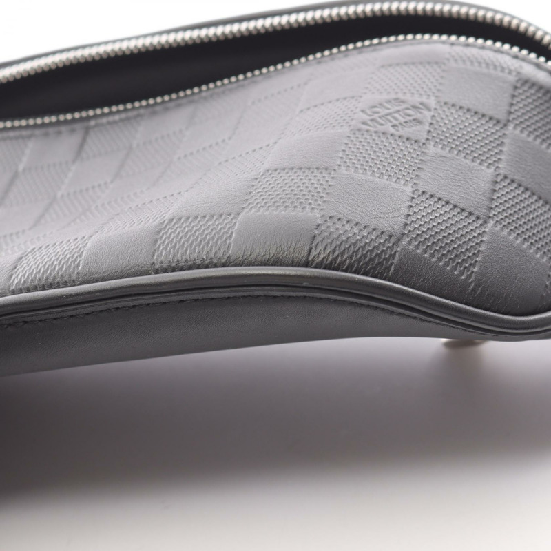 路易威登 (LOUIS VUITTON) 腰包 N40298 Damier Infini 皮革 縵瑪瑙色 二手 男士-5