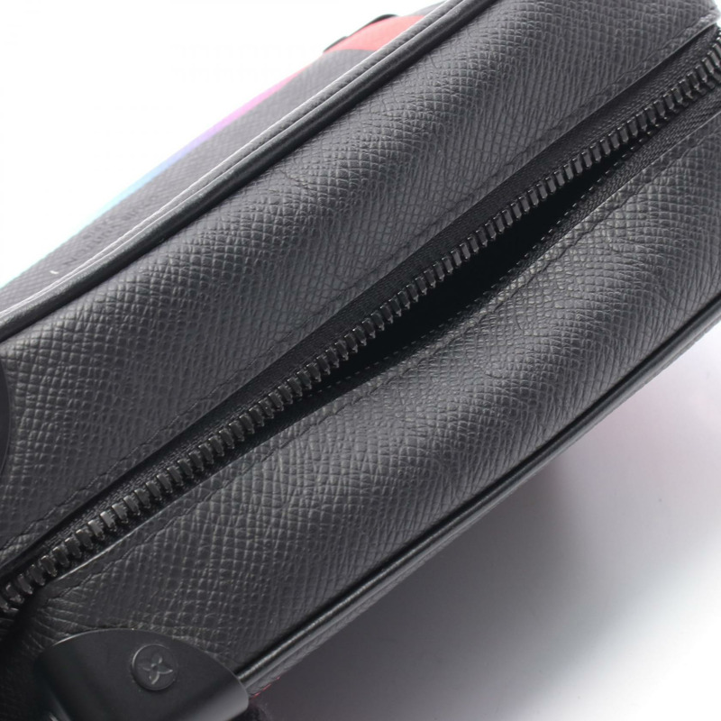 路易威登迷你軟箱肩斜背包 M30351 Taiga 彩虹黑-6