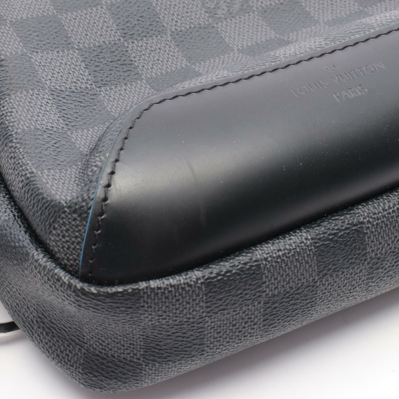 路易威登 Avenue 腰臀包 N40008 Damier 石墨色 黑色/藍色 二手-6