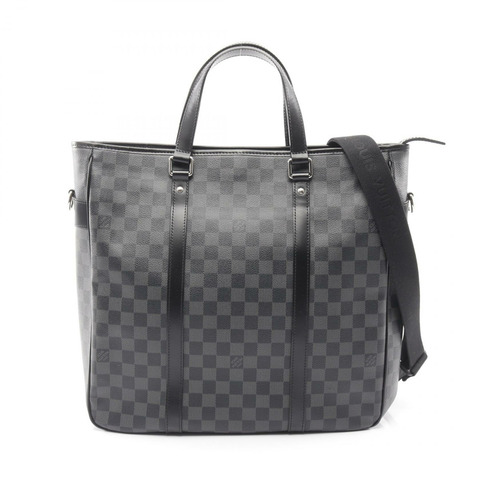 路易威登 Tadao 托特斜背包 N51192 Damier 石墨色皮革 黑色 LV