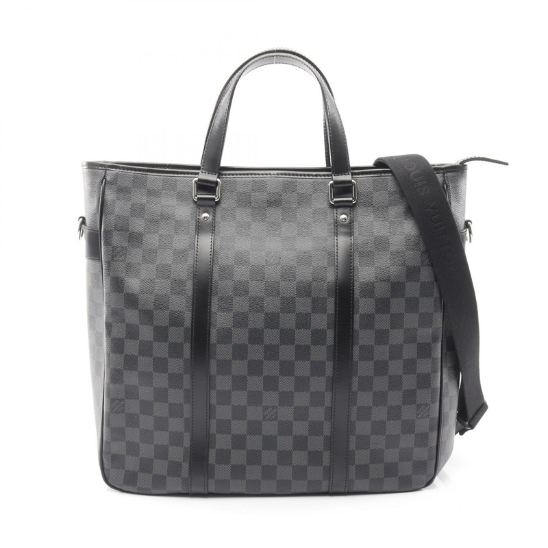 路易威登 Tadao 托特斜背包 N51192 Damier 石墨色皮革 黑色 LV-0