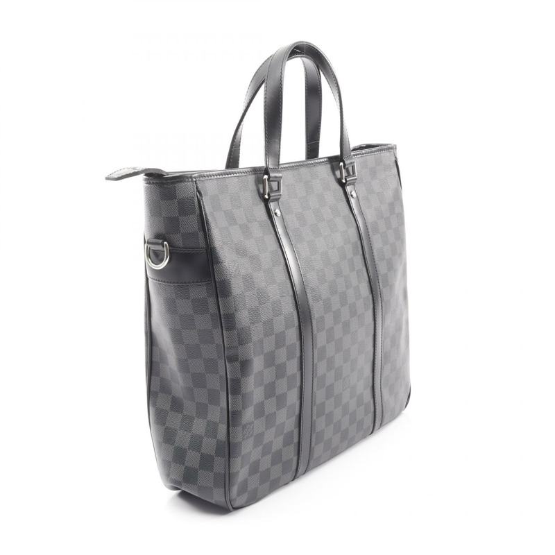 路易威登 Tadao 托特斜背包 N51192 Damier 石墨色皮革 黑色 LV-1