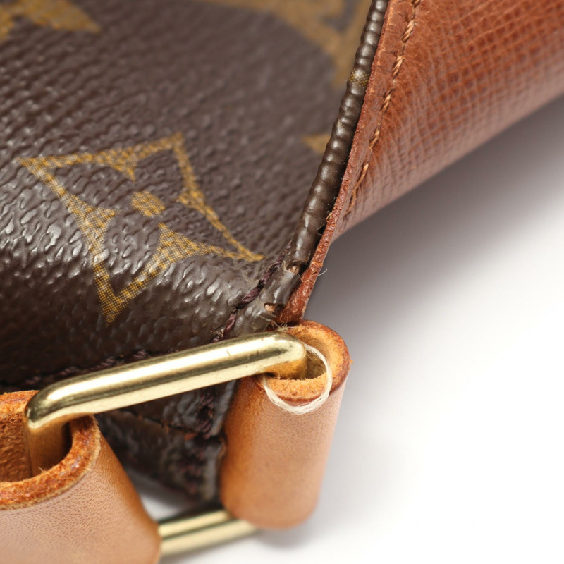 路易威登 Musette 斜背包 M51256 Monogram 皮革 棕色 二手-5