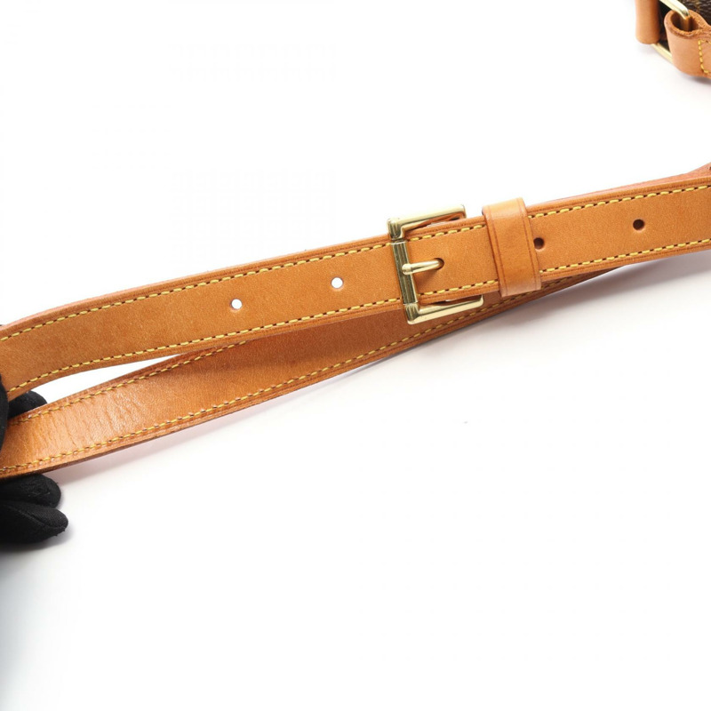 路易威登 Musette 斜背包 M51256 Monogram 皮革 棕色 二手-7