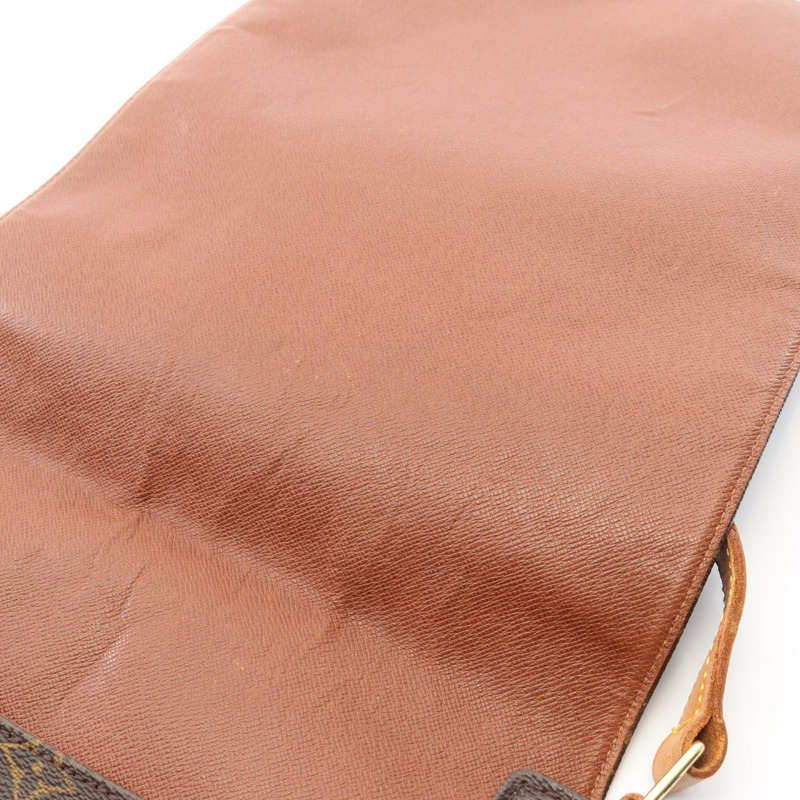路易威登 Musette 斜背包 M51256 Monogram 皮革 棕色 二手-9