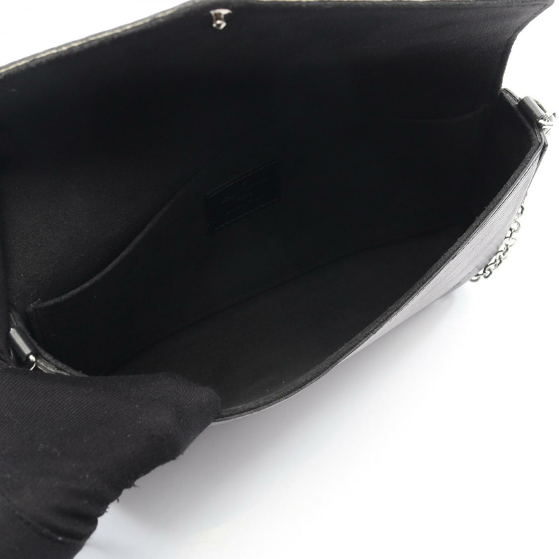 LOUIS VUITTON Pochette Felice 鏈條斜背包 M62648 Epi Noir 二手-2