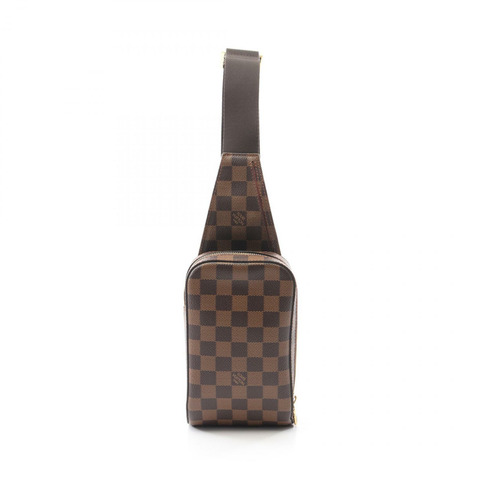 LOUIS VUITTON geronimos 腰包 N51994 Damier 帆布 棕色 Ebene 二手