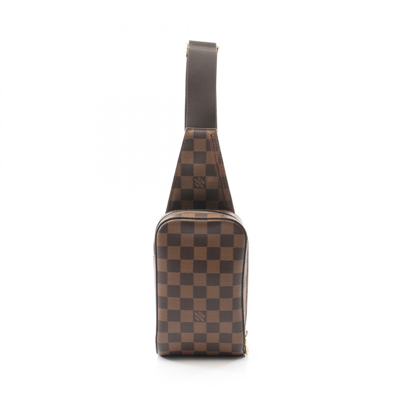 LOUIS VUITTON geronimos 腰包 N51994 Damier 帆布 棕色 Ebene 二手-0