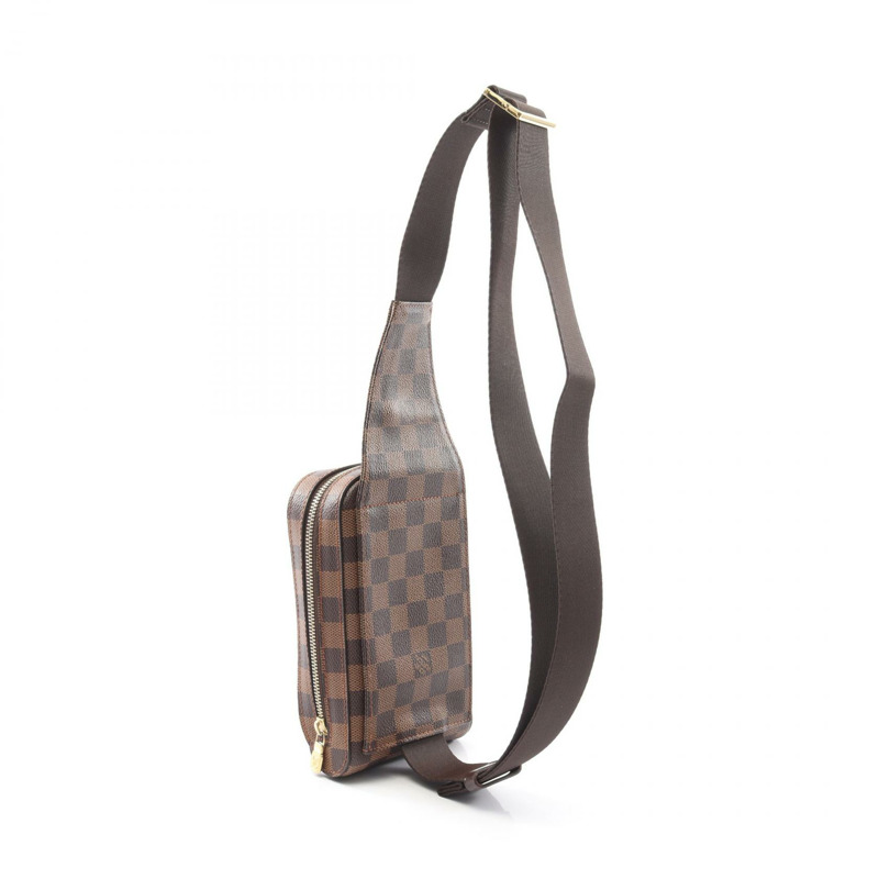 LOUIS VUITTON geronimos 腰包 N51994 Damier 帆布 棕色 Ebene 二手-1