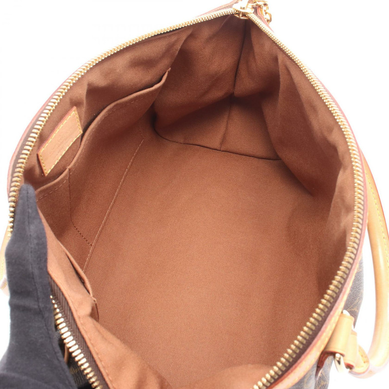 路易威登 Tivoli PM 手提包 M40143 Monogram 帆布皮革棕色二手女士-2