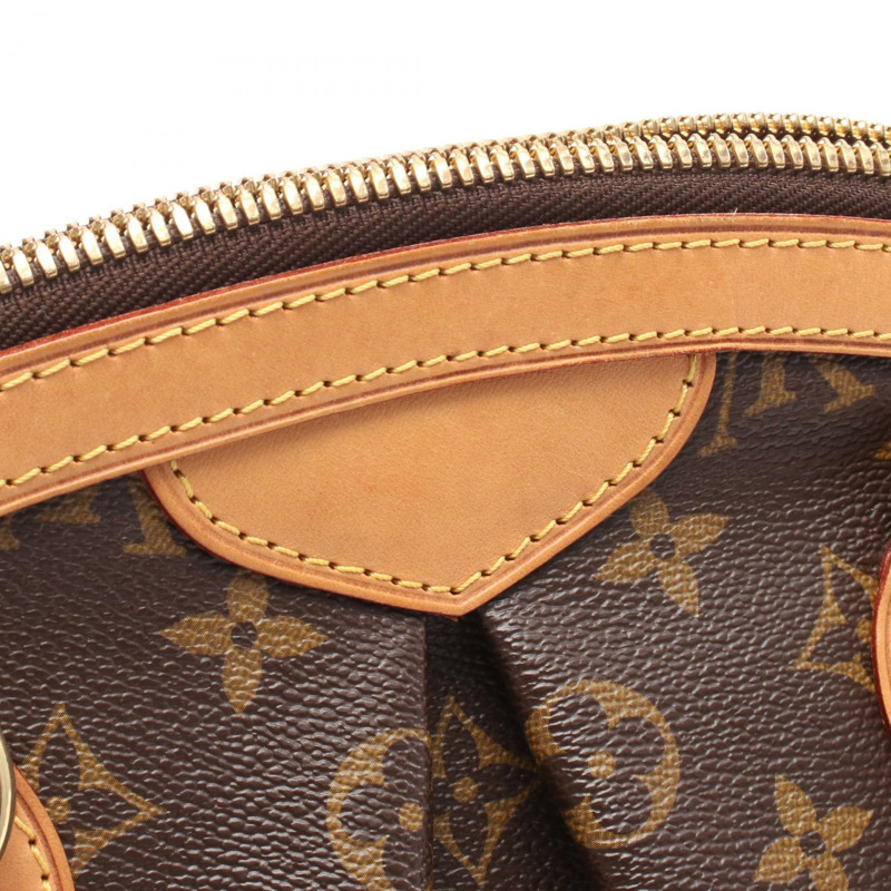 路易威登 Tivoli PM 手提包 M40143 Monogram 帆布皮革棕色二手女士-7