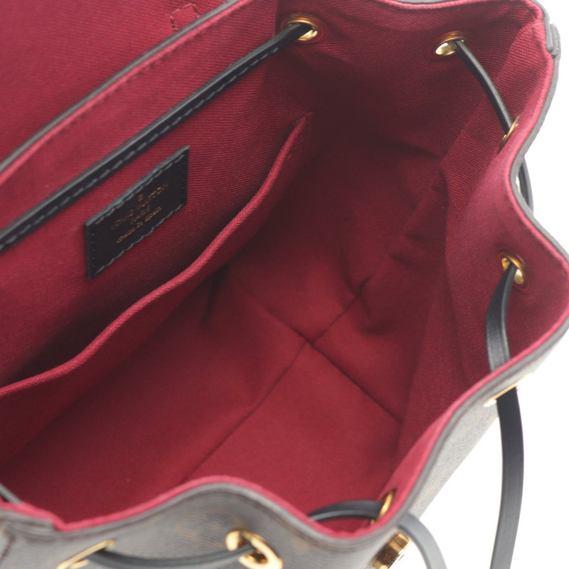 路易威登 Montsouris NM BB 雙肩包 M45516 Monogram 帆布皮革 棕色 LV-2