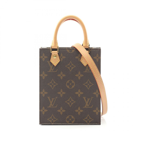 路易威登 Petit Sac Plat 斜背包 M81295 Monogram 帆布 二手女士