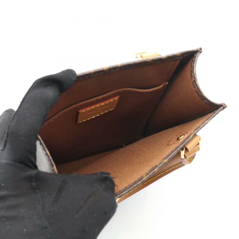 路易威登 Petit Sac Plat 斜背包 M81295 Monogram 帆布 二手女士-2