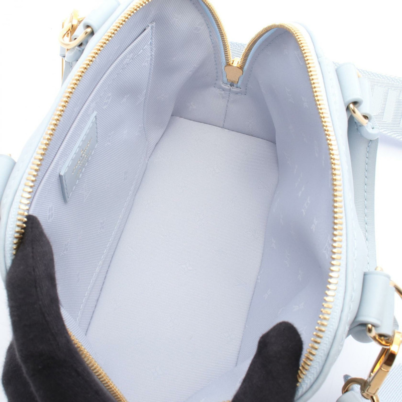 路易威登 Alma Soft BB 肩背斜背包 M59822 皮革 藍色 二手-2