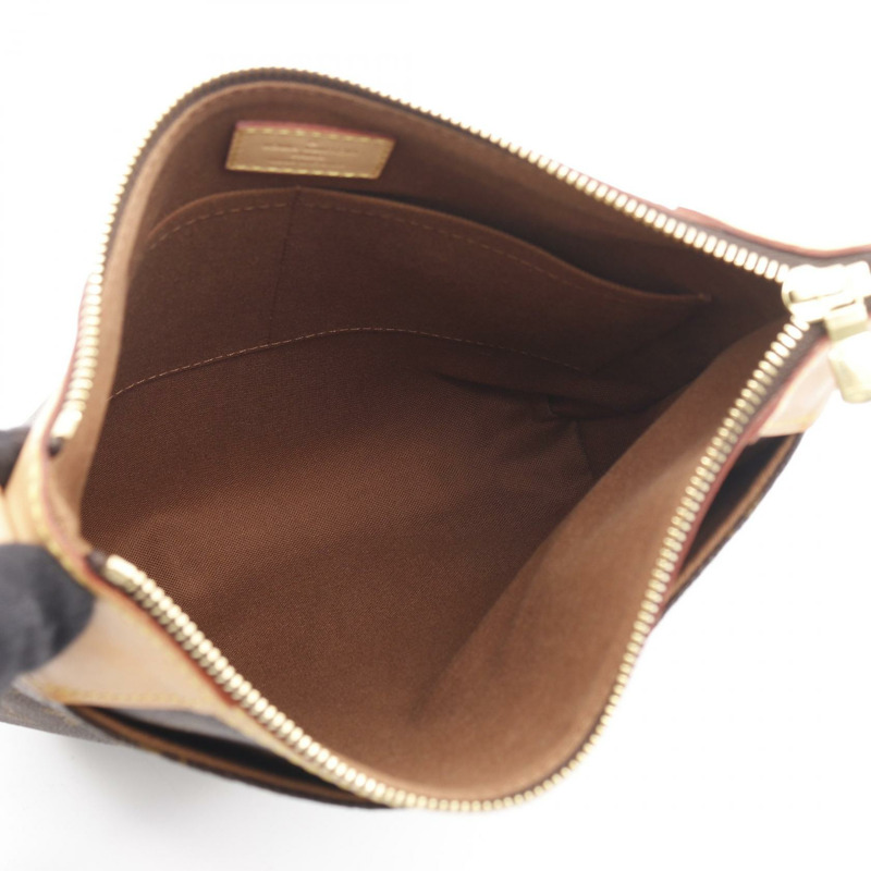 路易威登 Odeon PM 單肩斜背包 M56390 Monogram 皮革 棕色 二手-2