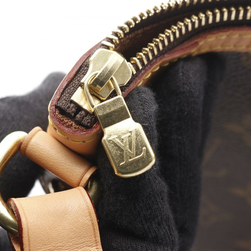 路易威登 Odeon PM 單肩斜背包 M56390 Monogram 皮革 棕色 二手-5