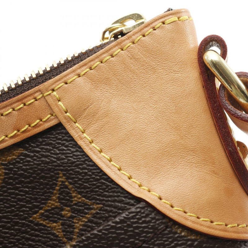 路易威登 Odeon PM 單肩斜背包 M56390 Monogram 皮革 棕色 二手-7