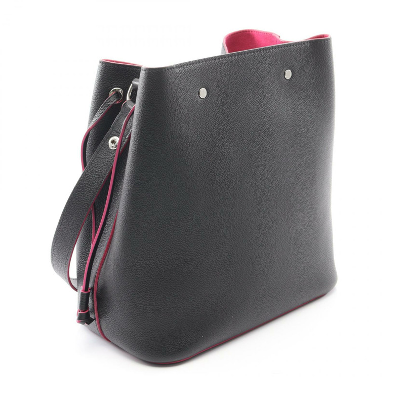 路易威登 Lockme 水桶斜背包 M54677 黑色皮革 二手 LV-1