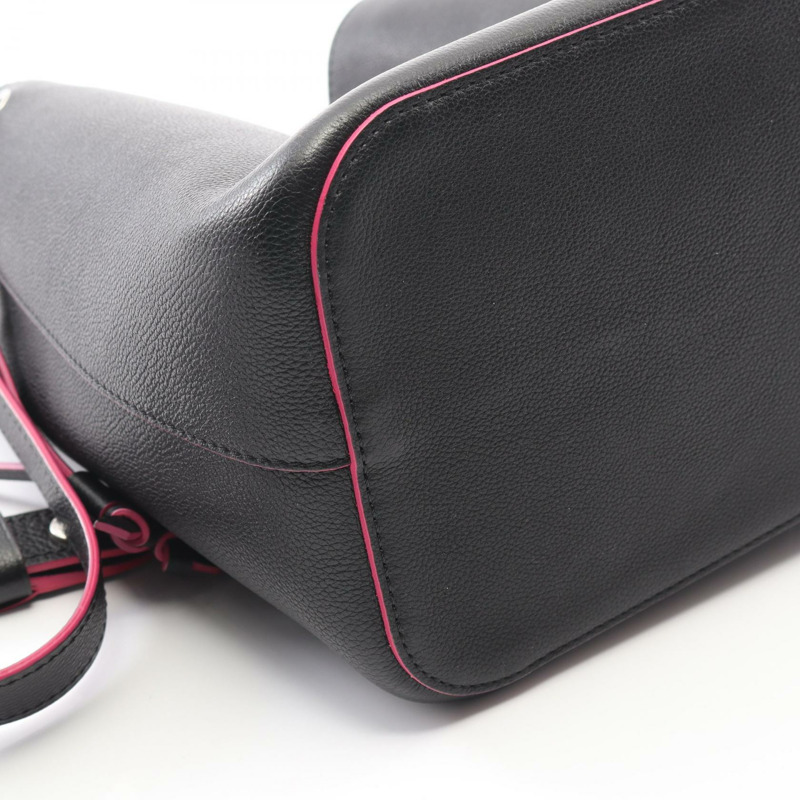 路易威登 Lockme 水桶斜背包 M54677 黑色皮革 二手 LV-6