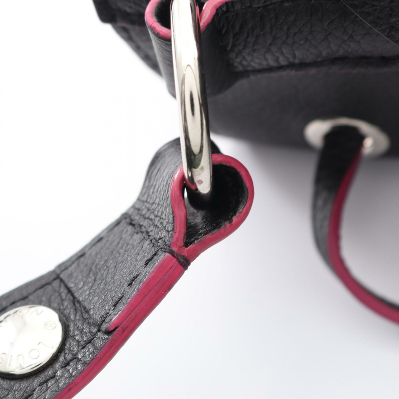 路易威登 Lockme 水桶斜背包 M54677 黑色皮革 二手 LV-7