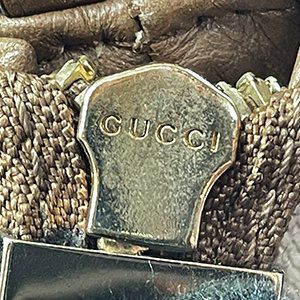 ＊奢華大道國際精品＊【G1805】GUCCI 棕色牛皮SOHO金鍊流蘇斜背包 308981-9