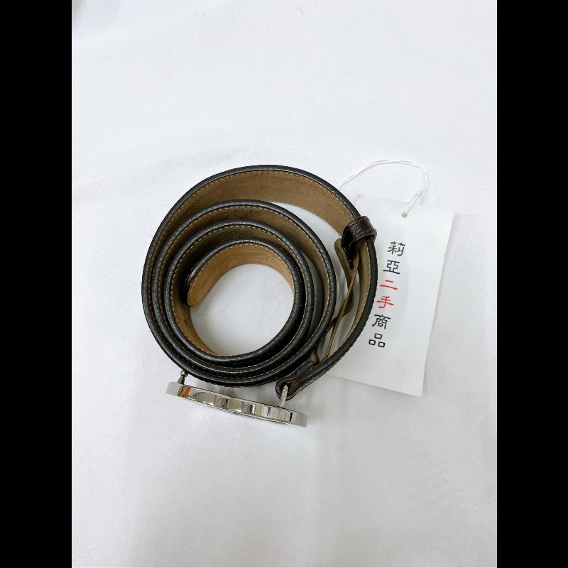 莉亞精品♡GUCCI 老花皮帶 二手美品-2