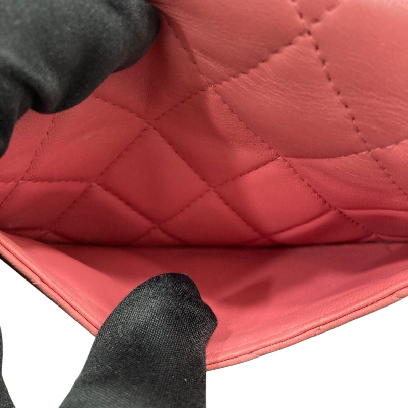 CHANEL 香奈兒 羊皮 長夾 粉色-9