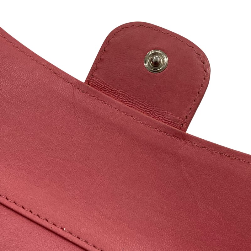 CHANEL 香奈兒 羊皮 長夾 粉色-18