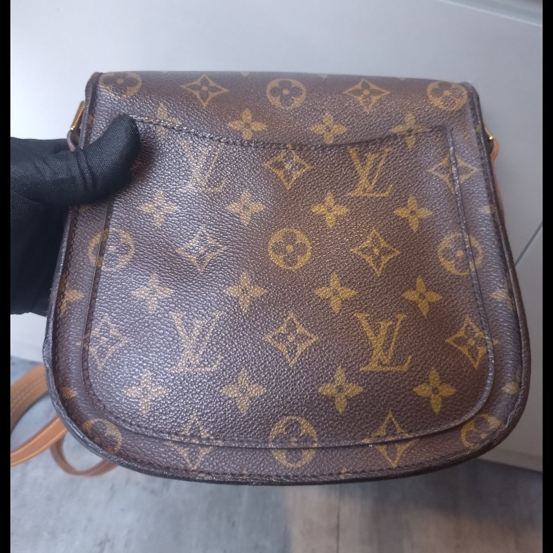 LV老花古董牛鼻斜背包-6