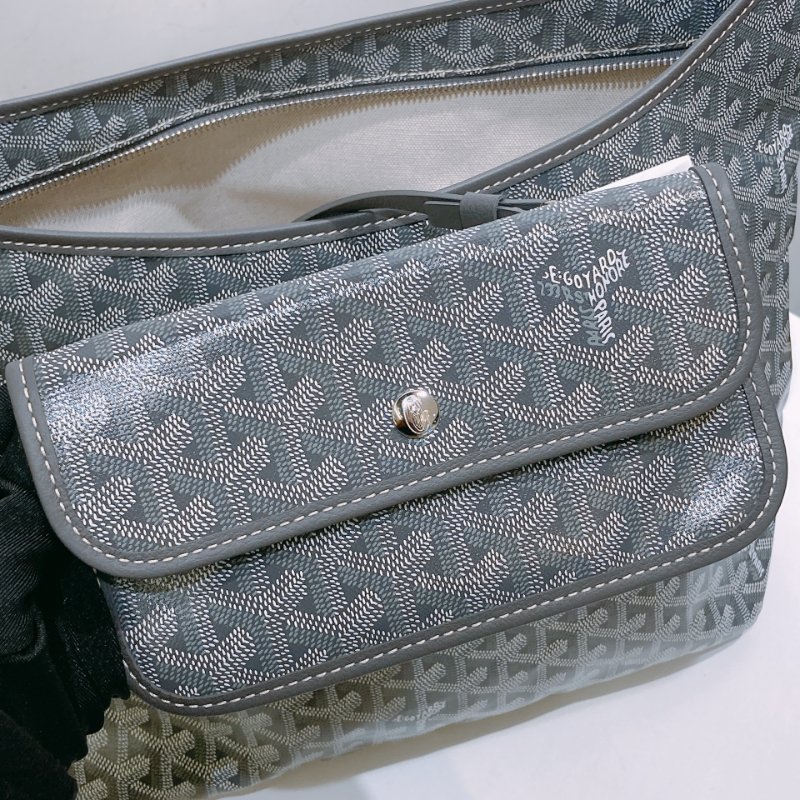 TW4563 Goyard 戈雅 大Tote Bag 熱門灰色Bohème Hobo Bag Grey-9
