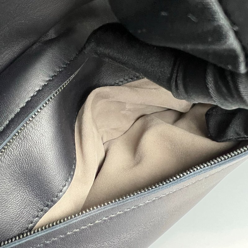 BV 黑棕編織雙面翻蓋手提包-10