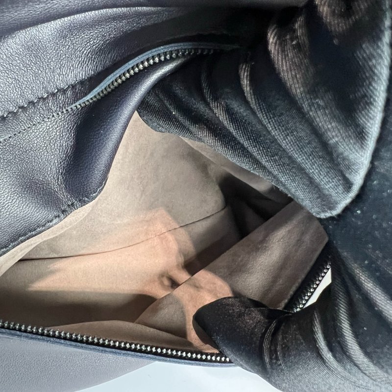 BV 黑棕編織雙面翻蓋手提包-11