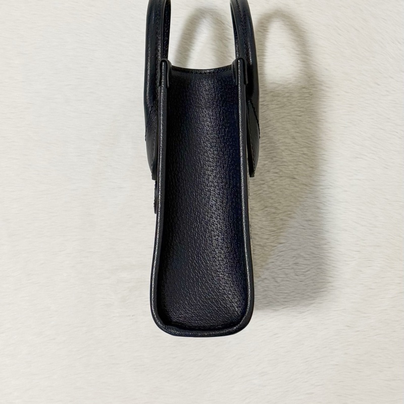 GUCCI Interlocking黑色帆布mini兩用琴譜包-2