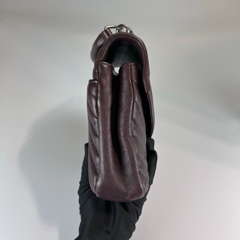 YSL 428056 暗酒紅學院包-2