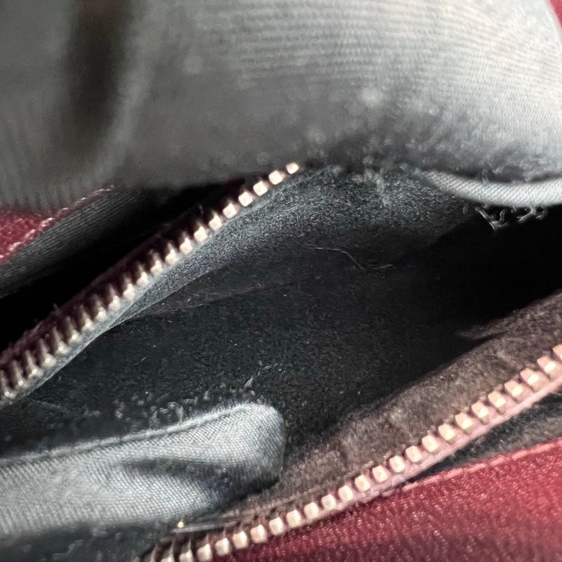 YSL 428056 暗酒紅學院包-11