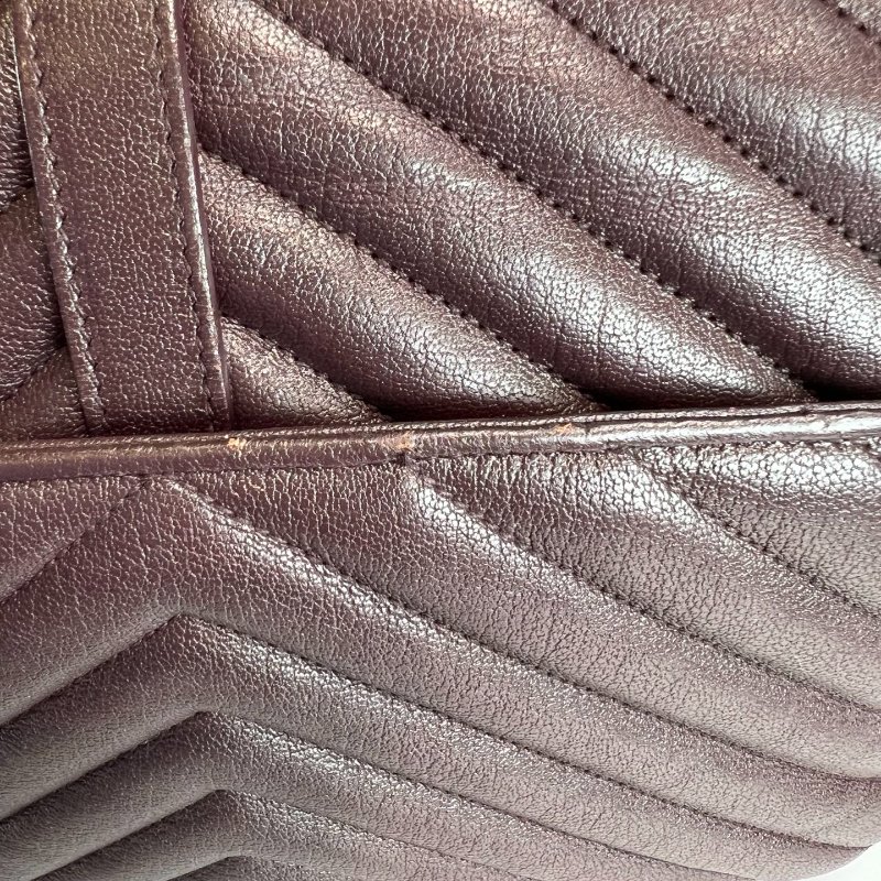 YSL 428056 暗酒紅學院包-13