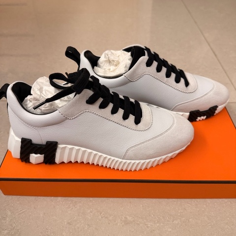全新愛馬仕Hermes Bouncing女生白色運動鞋38號