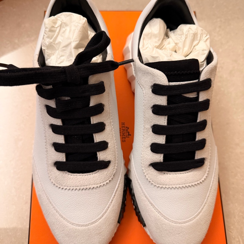 全新愛馬仕Hermes Bouncing女生白色運動鞋38號-6