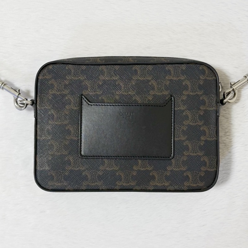 Celine Triomphe 小號郵差款 黑色-1