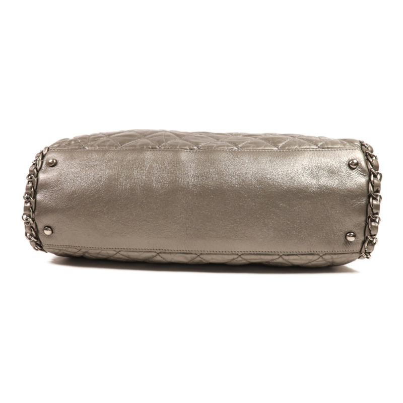 CHANEL 牛皮皮革Chain Me Hobo銀扣鏈帶肩背袋-3