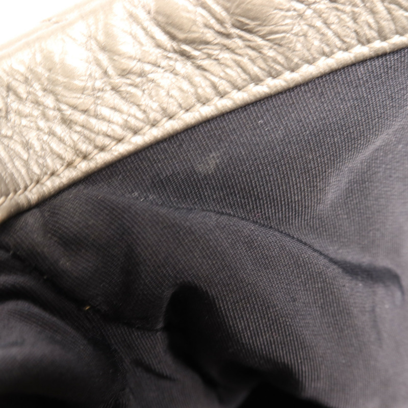 CHANEL 牛皮皮革Chain Me Hobo銀扣鏈帶肩背袋-12